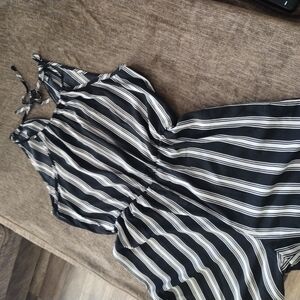 Black and White Striped Dress